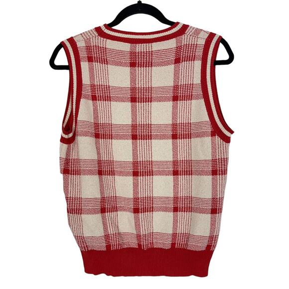 Marella sweater vest red Acacia Plaid - Picture 4 of 6